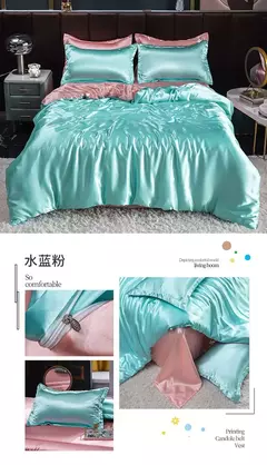 Mulberry Silk Bedding Set, capa de edredão, lençol, fronha, lençol de cetim luxo, cor sólida, rei, rainha, completo, Twin Size