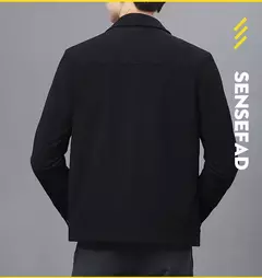 Imagem do Casaco de veludo masculino único-breasted duplo bolso lapela multi-cores senhores casual juventude moda luxo workwear casaco