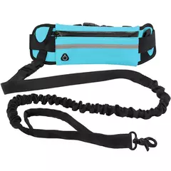 Trela de cachorro mãos livres para corrida andando trela reflexiva com saco da cintura cinto elástico retrátil corda de tração do cão produtos para animais de estimação - comprar online