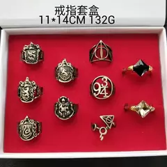 Imagem do Harry Potter Time Turner Ampulheta Emblema De Metal, Conjuntos De Anéis De Broche, Varinha Mágica De Quadribol, Chaveiro De Pedra Mágica, Colar Caixa De Presente