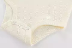 Kiddiezoom-bodysuits macios unisex para bebê, Onesies sólidos para recém-nascidos, roupas infantis, 4 estações, 100% algodão, 0-12M, 1 pc - Wolf Magazine