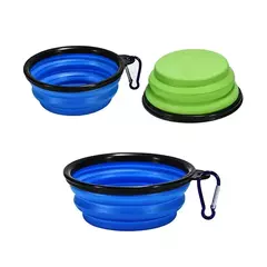 Tigela dobrável para animais de estimação, 350ml, suprimentos para cães, viagem ao ar livre, tigela portátil, tigela de comida universal para cães e gatos, tigela de água - Wolf Magazine