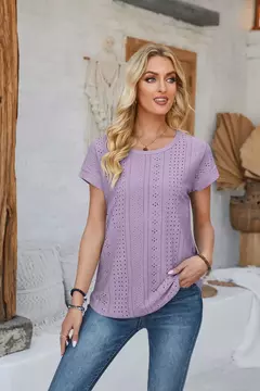 Blusas vintage de grandes dimensões para mulheres, monocromáticas, casuais e soltas, camisas elegantes para jovens, tops femininos, moda, verão, 2024 - loja online