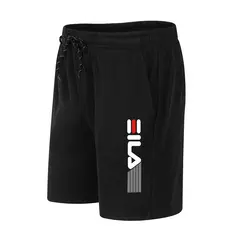 Imagem do Calção esportiva masculina popular com bolsos, calça masculina de verão, solta, lazer, corrida legal