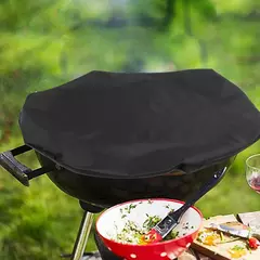 112 cm grill capa para ao ar livre churrasco poço à prova dwaterproof água fogo redondo churrasco lareira aparelho cobre na internet