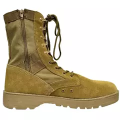 Imagem do Botas táticas de deserto de couro antiderrapante leves masculinas, sapatos de caminhada altos, botas de combate ao ar livre, sapatos de trabalho