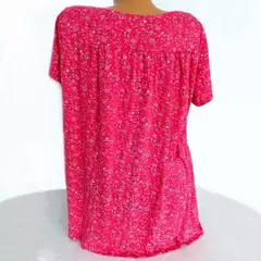 Camiseta comprida sem mangas solta feminina, pijamas com decote em v, tops femininos, moda estampada floral, colete casual sexy, camiseta de verão