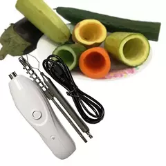 Corer vegetal elétrico, remoção portátil ferramenta, aço inoxidável