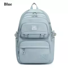 Mochila de Nylon Impermeável para Estudantes, Bolsa de Ombro Dupla, Grande Capacidade, Casual, Viagem, Universidade, Moda - loja online