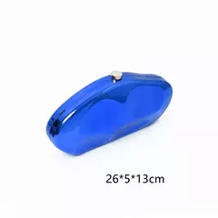 Imagem do Bolsa de ombro acrílica com corrente transversal para mulheres, embreagem noturna, carteira de casamento alta qualidade, design de luxo, moda