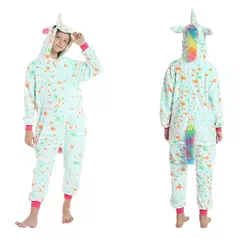 Children Stitch Pijama de flanela, Unicórnio Kigurumi Onesies, Blanket Sleepers, Kigurumi, Crianças, Meninos, Meninas, Bebê, Inverno - Wolf Magazine