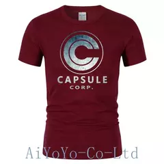 Camiseta Anime Capsule Corp para Homem, Super Goku, Guys Tops, XS-3XL, 2023