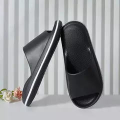 Chinelos de EVA antiderrapantes para mulheres, chinelos de praia, sandálias planas, chinelos de banheiro, cor sólida, casal, verão, 2022, 2024 - comprar online