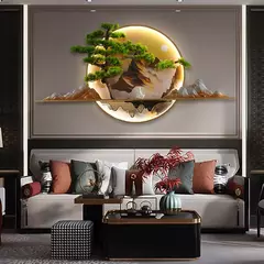 TINNY-Chinês Criativo Paisagem Mural Candeeiro, Imagem Moderna Luz de Parede, Lâmpada LED para Casa, Sala, Estudo, Decoração Do Quarto na internet