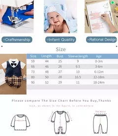 Bodysuit de algodão confortável para meninos e meninas, manga curta, bonito vestido de festa, roupas de bebê, verão, 0-18m - comprar online