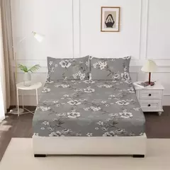 Capa de cama para quarto, 3 peças, conjunto de lençóis estampados (um lençol e duas fronhas) Una Sábana Y Dos Fundas De Almohada na internet