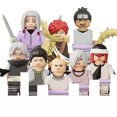 Imagem do Naruto Sasuke Sakura Kakashi Obito Jiraiya Tsunade Anime Mini Homem Blocos Figura