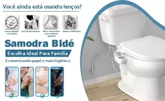 SAMODRA-Fixação do Assento Sanitário, Bidé de Botão, Limpeza Não Elétrica, Bocal Duplo, Lavagem Frontal e Traseira, Água Fresca na internet