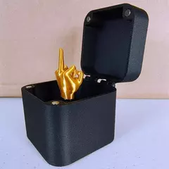 1-3 pçs natal interessante brincadeira presente dedo médio na caixa surpreendente piada brinquedo criativo spoof mão gesto mordaça presente para casa - loja online