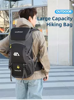 Mochila de viagem impermeável para homens, grande bolsa de caminhada, mochila turística, esportes ao ar livre escalada montanhismo, saco de bagagem 50L na internet