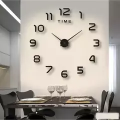 Grande Espelho Acrílico Adesivos Relógio De Parede, 3D DIY Relógios De Quartzo, Design Moderno, Relógios De Moda, Sala De Estar, Home Decor, Horloge, 2023 - comprar online