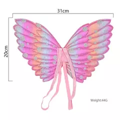 Saia tutu meninas asa verão menina princesa mini pettiskirt festa dança arco-íris tule saias coloridas halloween cosplay roupas - comprar online