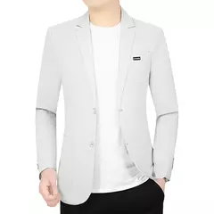 Blazers de negócios finos e respiráveis masculinos, casacos casuais, jaquetas de secagem rápida masculinas, alta qualidade, 4XL, verão, novo - Wolf Magazine