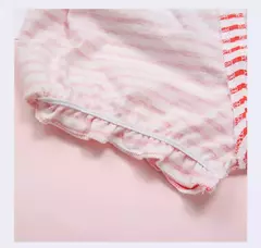 Menina bebê shorts 100% algodão crianças infantil moda listra arco calcinha para 6-24 meses crianças de alta qualidade falbala cuecas presente - Wolf Magazine