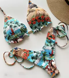 RUOTONGSEPT-maiô atado para mulheres, conjunto de biquíni listrado, moda praia sexy tanga, biquínis brasileiros bandagem, 2022 - Wolf Magazine