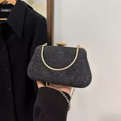 Saco de noite luxuoso para mulheres, alto design, banquete de festa, saco de glitter para senhoras, embreagem do casamento, bolsa de ombro, bolsa de corrente, marca - comprar online