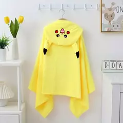 Miniso-Pikachu Roupão Coral Fleece para Crianças, Toalha de Secagem Rápida, Capa Espessada, Cobertores Hijab Confortáveis, Bonitos, Macios na internet