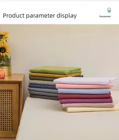 Lençol de algodão puro cor, cor pura simples, peça única, Skin-Friendly, dormitório estudantil, cama de solteiro e casal