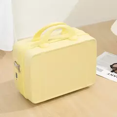 Mão estilo japonês com alça na bagagem, cosméticos para maquiagem, bolsa organizadora de viagem com protetores metálicos 14";;VERDADEIRO;;"Black - comprar online