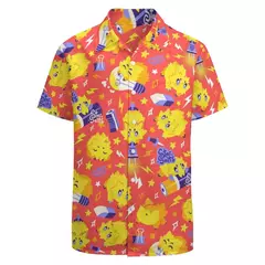 Camiseta havaiana masculina de manga curta, estampa de ovelha 3D, roupas de praia soltas, camisas grandes, verão - comprar online