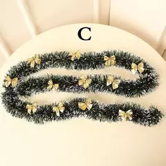 Imagem do Guirlanda de fita para decoração de árvore de natal, Tops de bar, enfeites de cozinha, decoração de casamento, 1pc, 2m