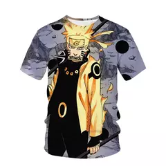 Camiseta infantil com estampa naruto 3d, anime japonês, lazer de rua, esportes, blusa grande, verão quente para meninos, nova, 2022 na internet