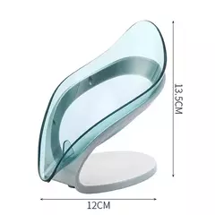 Transparente Portátil Folha Shaped Soap Box, Prateleira De Chuveiro, Dreno, Livre e Conveniente, Suprimentos Do Banheiro, Acessórios De Banho - Wolf Magazine