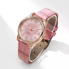 Relógio de quartzo de couro feminino, Vidro Polígono, Luxo, Mostrador, Criativo, Moda, Senhoras - comprar online