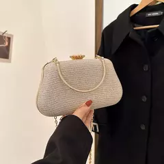 Saco de noite luxuoso para mulheres, alto design, banquete de festa, saco de glitter para senhoras, embreagem do casamento, bolsa de ombro, bolsa de corrente, marca - Wolf Magazine