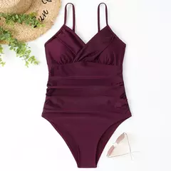 OIINAA-maiô feminino de peça única, maiô sexy sólido plissado, bodysuit estampado leopardo, conjunto de biquíni, moda verão, moda praia nova
