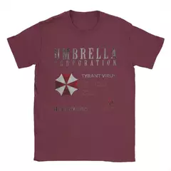 Unisex Vintage 100% algodão Tees, lembrança agradável Resident Evil, presentes de guarda-chuva para fãs, camisas para adultos, camisas para homens e mulheres