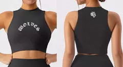 Camisa de barriga sem mangas para mulheres, blusa curta, colete fino, sutiã elástico de ginástica, ioga feminina e corrida, moda feminina escura, esporte, 2024 na internet