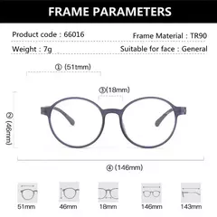 Ultraleve Anti Luz Azul Óculos de Proteção para Olhos para Homens e Mulheres, Óculos de Leitura Redondos, Computador, Retro, Parafuso, Free Design, TR90 - comprar online