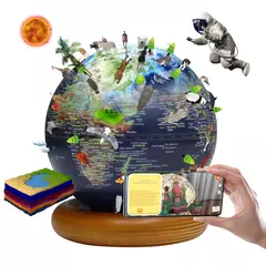 Imagem do Globo Educacional Inteligente para Crianças, Brinquedo AR Interativo, Ideal para Aprendizagem Pré-Escolar, Presente de aniversário para meninos e meninas, Brinquedos STEM