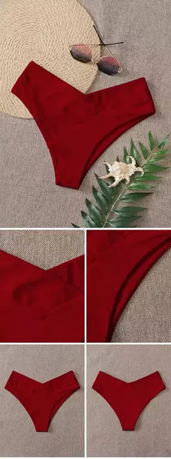 Tanga brasileira de biquíni para mulheres, semi-banho, roupa de praia sexy V cheeky, banho preto para senhoras, natação na internet