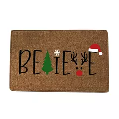 Tapete antiderrapante da porta dianteira, decoração do festival do Natal, esteira interna e exterior, 60x40cm - loja online