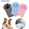 1/2 pçs luvas de cuidados para animais de estimação secagem rápida cão gato toalha de banho dupla face microfibra macia filhote de cachorro gatinho banho ferramentas de limpeza