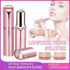 Aparador de sobrancelha elétrica Mini Eye Brow Depilador Facial Batom Forma Cabelo Remoção Mulheres Portable Painless Razor Shaver Tool