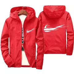 Jaqueta impermeável com capuz masculino, blusão, outwear masculino, streetwear casual, roupas da moda, primavera, outono, 2024 - Wolf Magazine