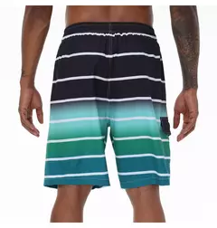 Calção de banho masculino, calção de natação, secagem rápida, calção de praia com bolsos com zíper, forro de malha - Wolf Magazine
